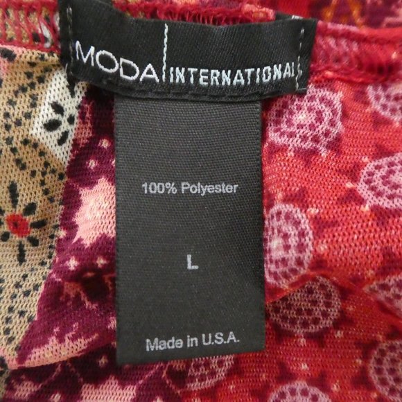 Vintage 90s Y2K Hippie Halter Top Shark Bite Overlap Psychedelic Kaleidoscope L - Picture 7 of 8